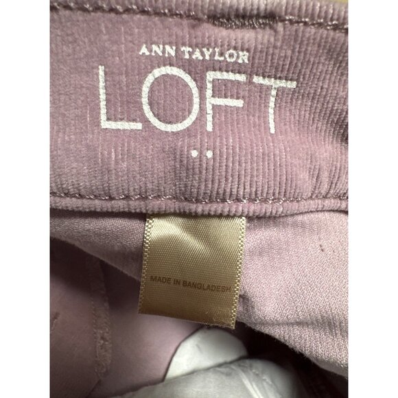 Ann Taylor LOFT Light Purple Modern Skinny Corduroy Dress Pants Size 6 - Picture 3 of 11